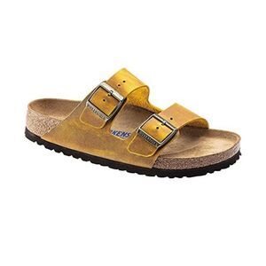 Birkenstock Arizona Oiled Leather in Yellow Size 39 US 8 Narrow Fit